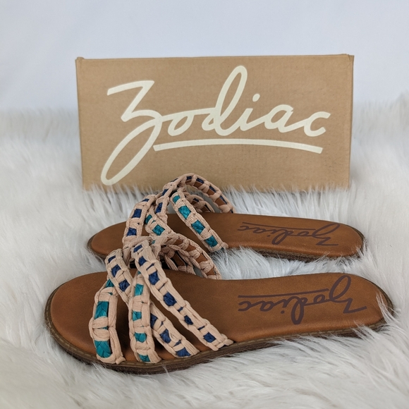 Zodiac NWT Cerina multi-stap cushioned sandals, women's size 7M, tan - Picture 3 of 10